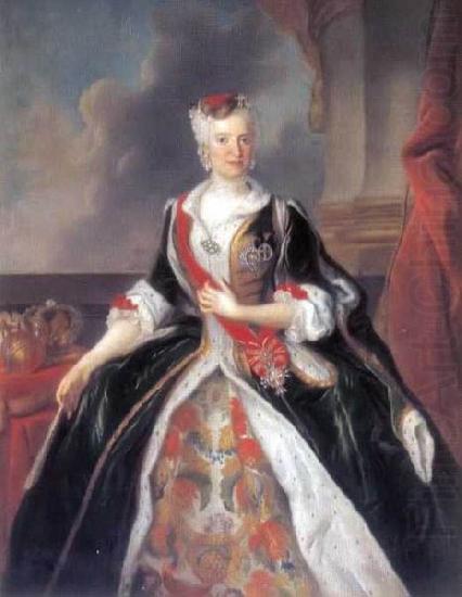 Louis de Silvestre Portrait of the Queen Maria Josepha in Polish costume china oil painting image